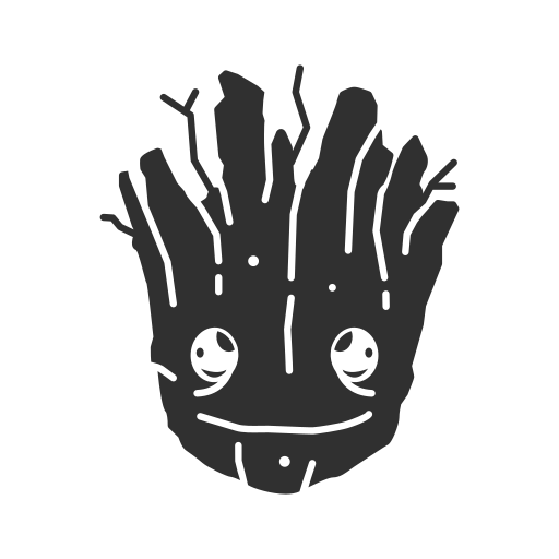 Fighting tree, groot, super hero, tree icon
